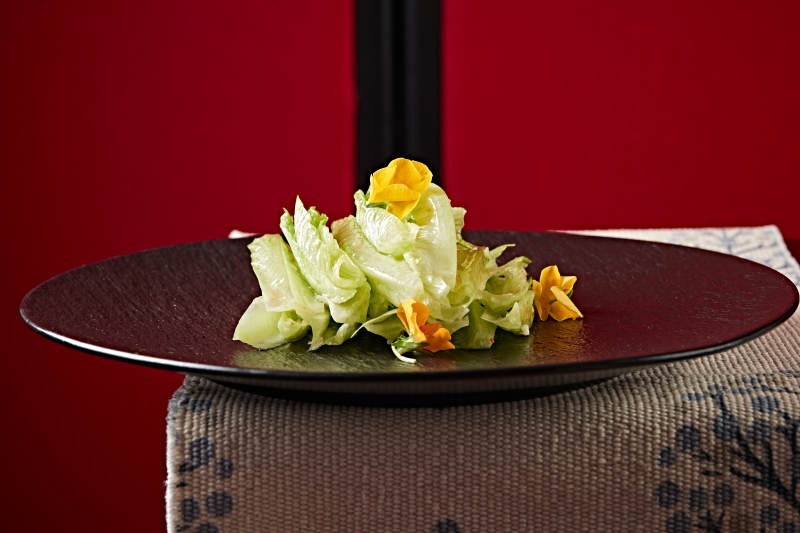 金蓮花拌油麥菜芯