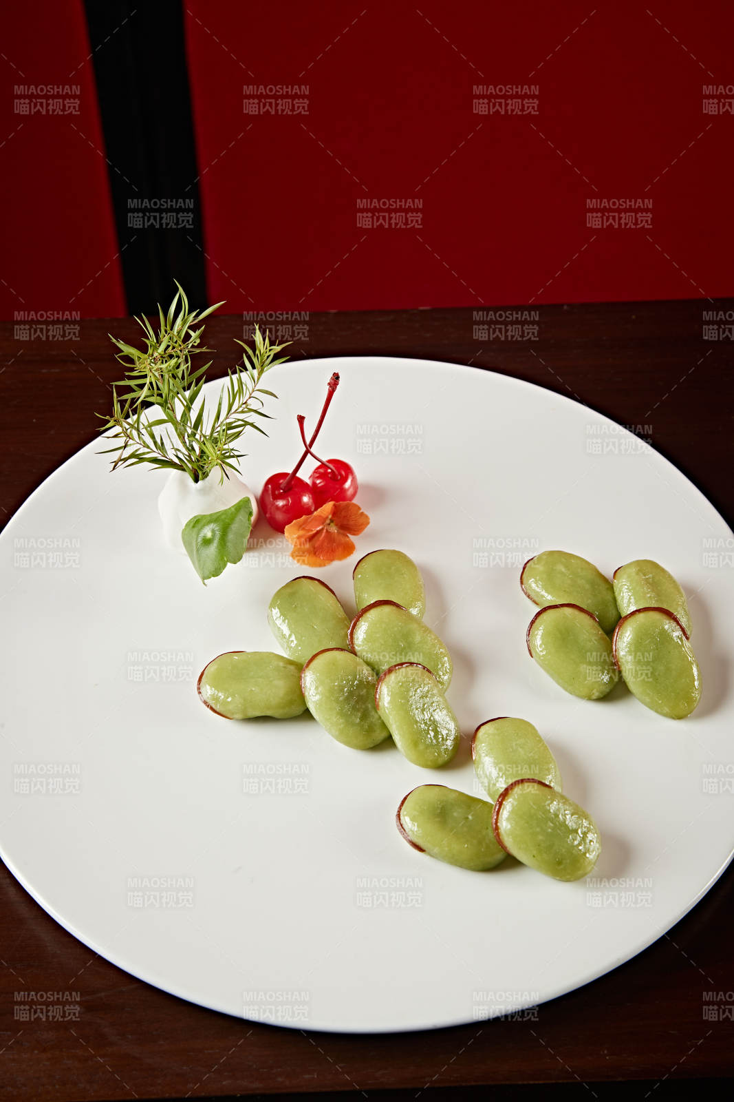 仿菜糯米豆馅蚕豆包