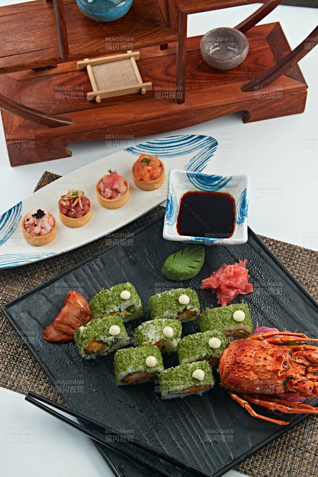 日料抹茶龙虾寿司卷