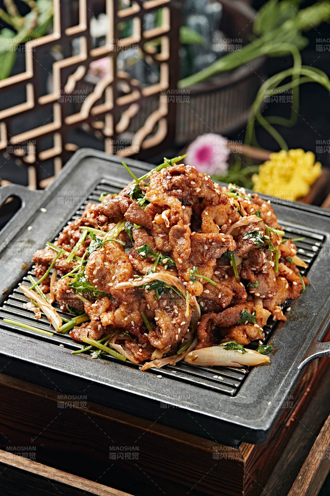 蔥香孜然炙子烤黃牛肉