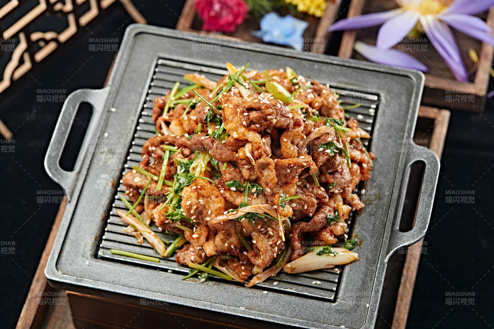 蔥香孜然炙子烤黃牛肉