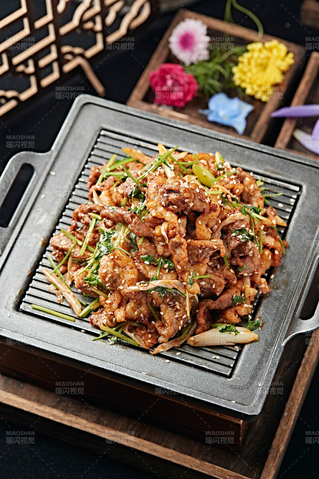 蔥香孜然炙子烤黃牛肉