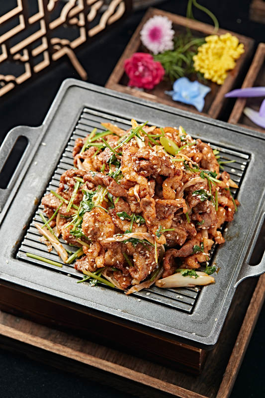 葱香孜然炙子烤黄牛肉