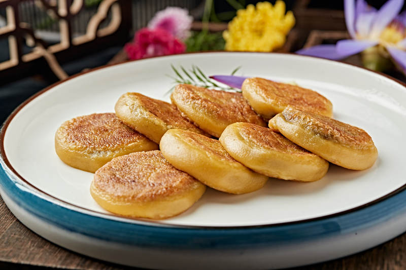 油炸红糖豆馅黄面糕