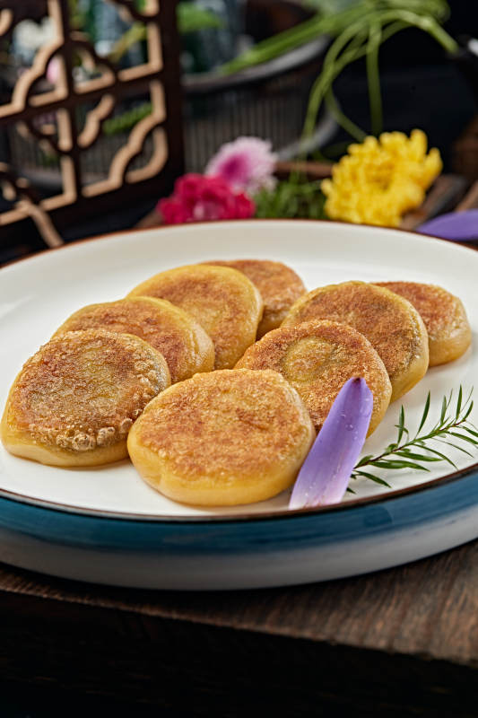 油炸红糖豆馅黄面糕