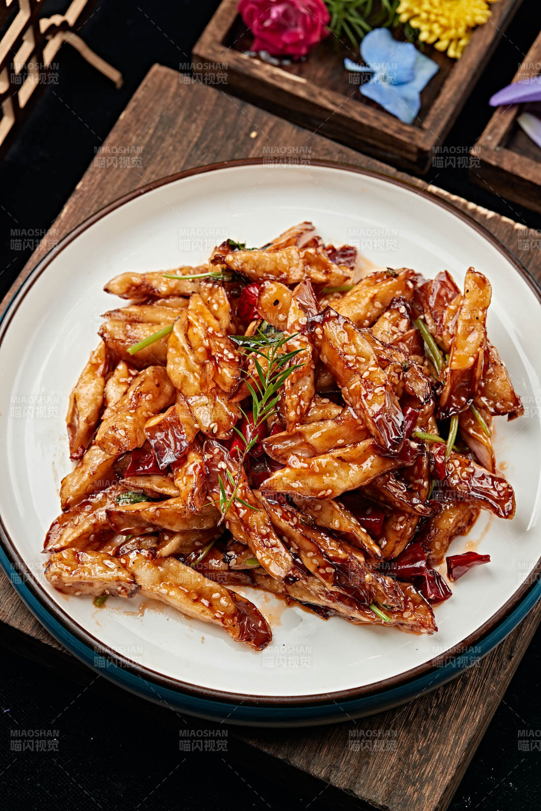 糖醋油炸怪味茄條