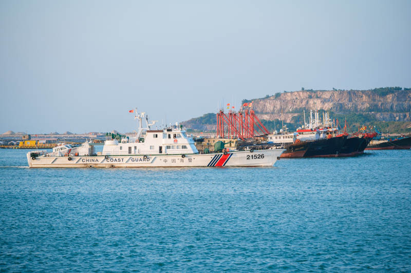 海警船停泊港口