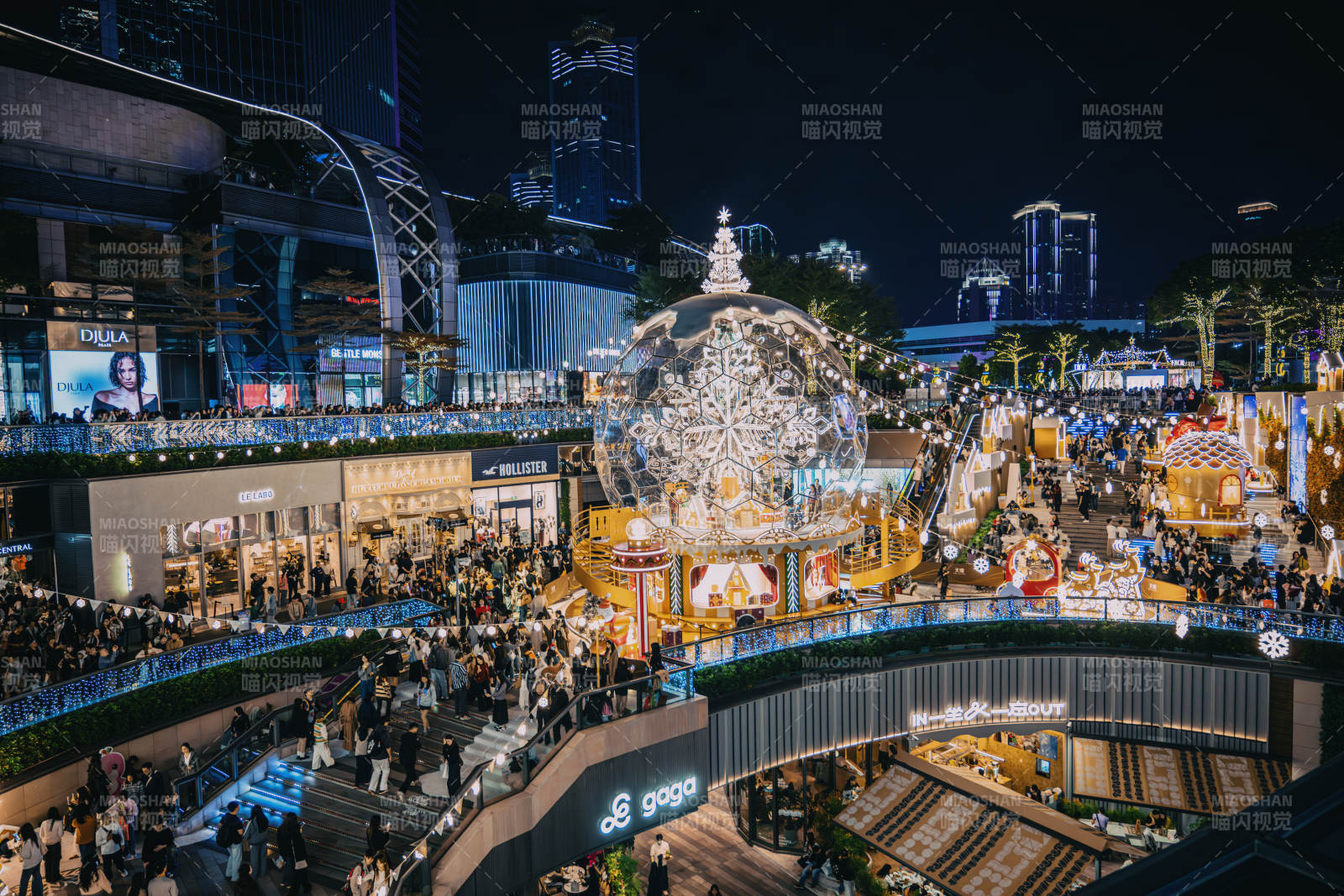 夜市璀璨灯火辉煌