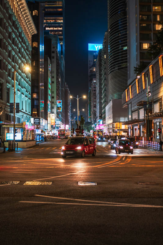 香港尖沙咀弥敦道夜景