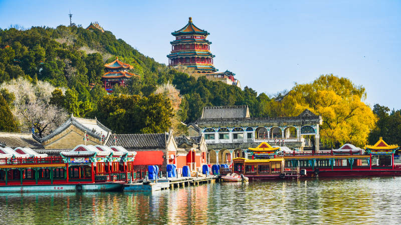 颐和园佛香阁湖光山色