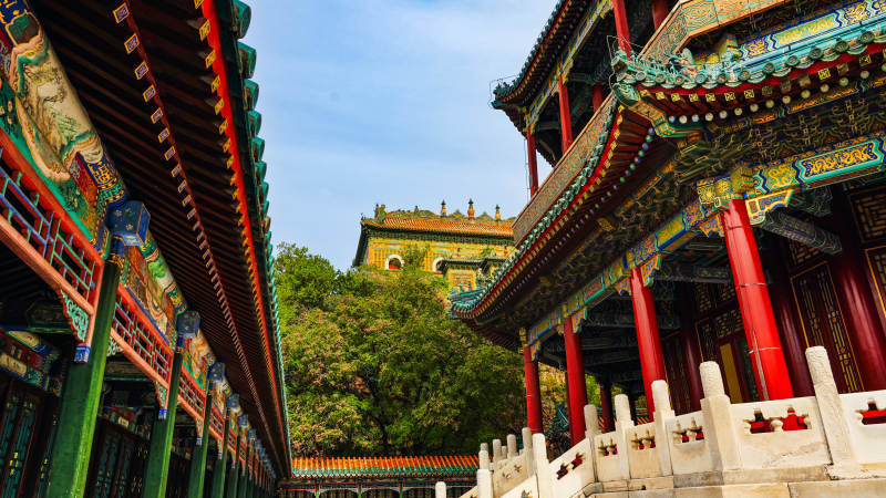 颐和园佛香阁古建筑风光