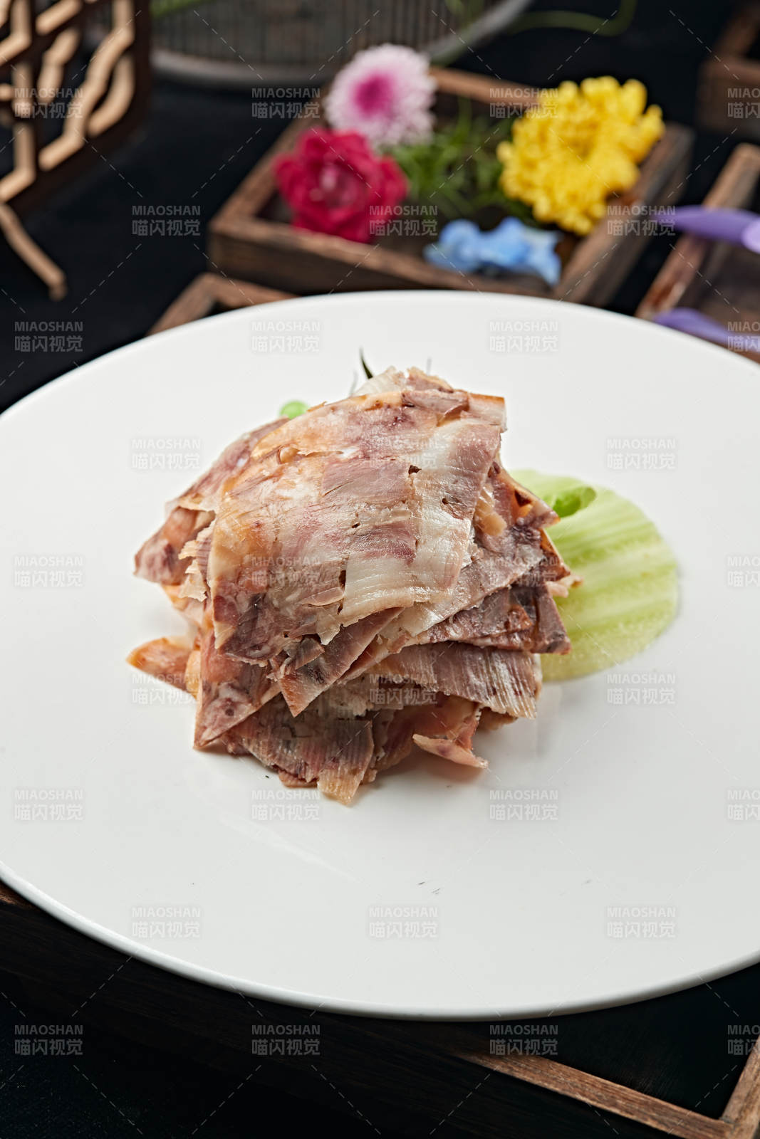 凉菜切片柴沟堡熏肉熏肘花