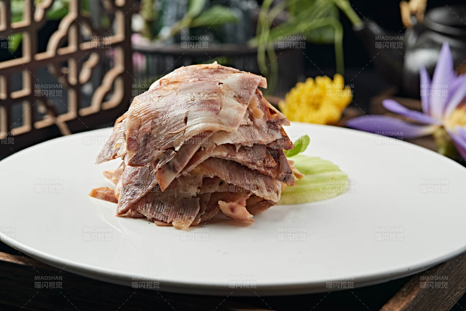 凉菜切片柴沟堡熏肉熏肘花