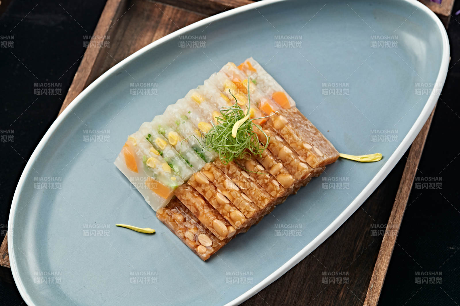 水晶雙色玉米蔬菜皮凍