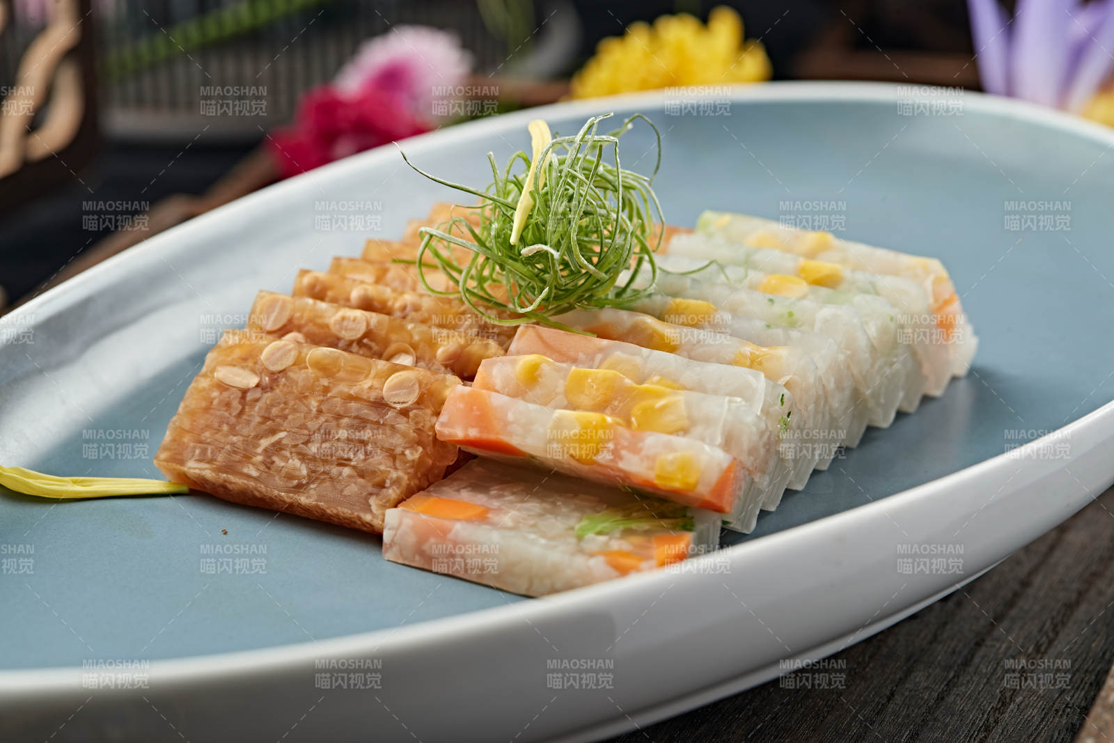 水晶雙色玉米蔬菜皮凍