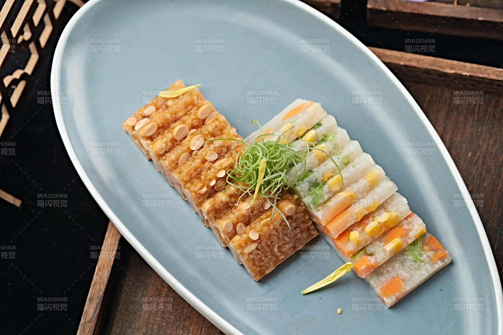 水晶雙色玉米蔬菜皮凍