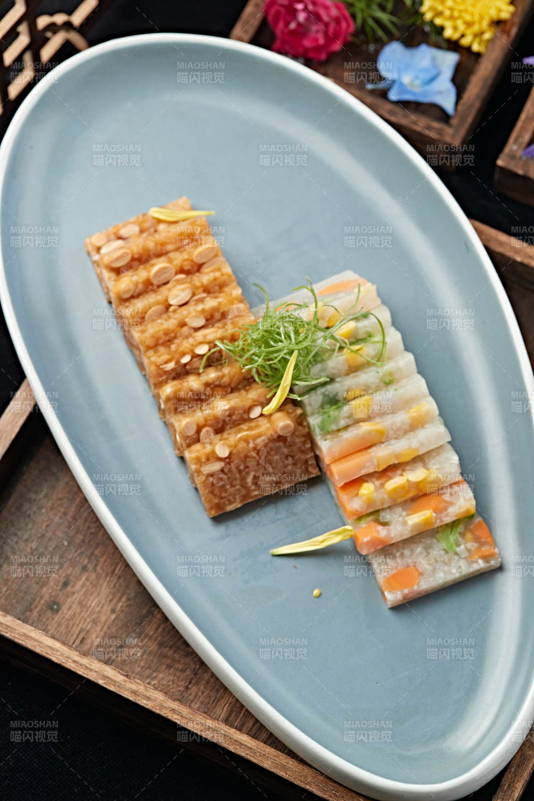 水晶雙色玉米蔬菜皮凍