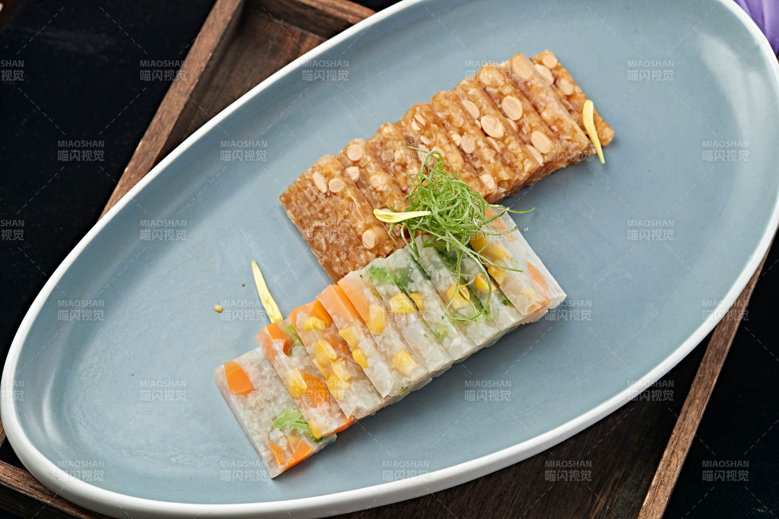 水晶雙色玉米蔬菜皮凍