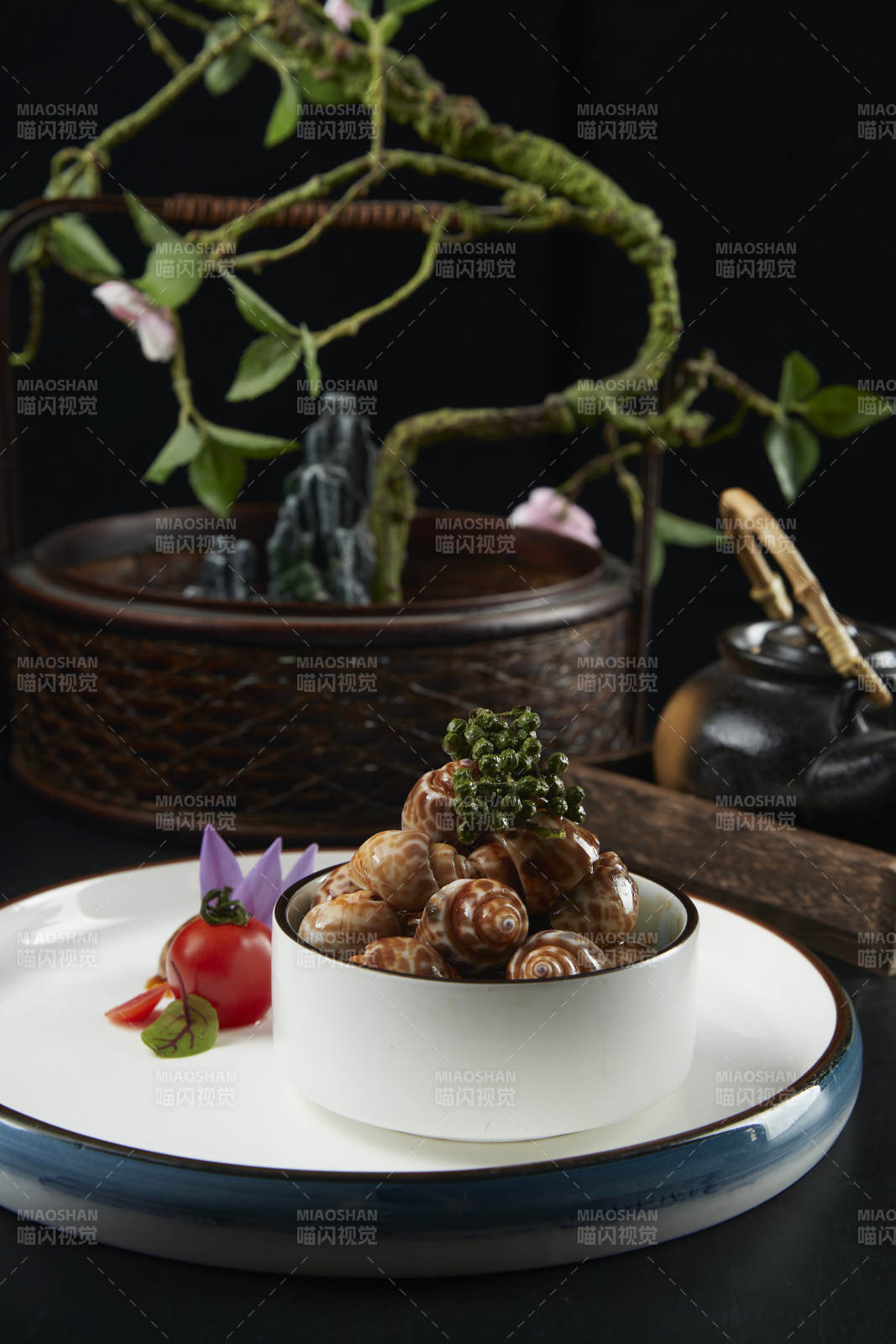 藤椒撈汁小海鮮腌花螺