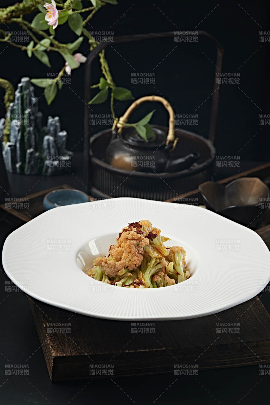 香辣红油花椰菜菜花