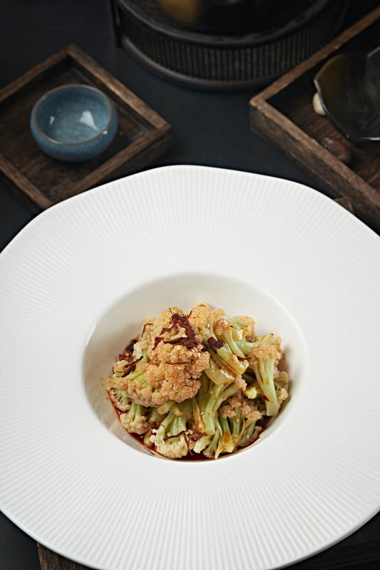 香辣红油花椰菜菜花