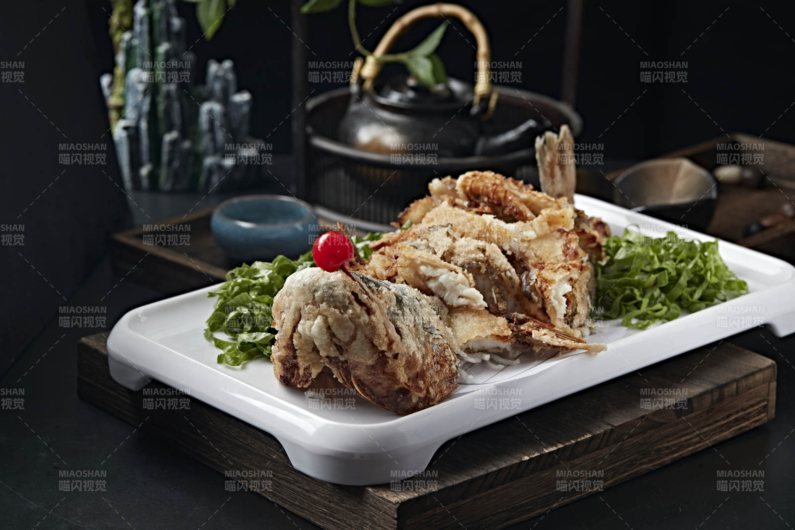 手撕干炸鱸魚(yú)