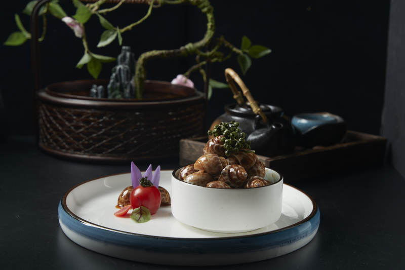 藤椒撈汁小海鮮腌花螺