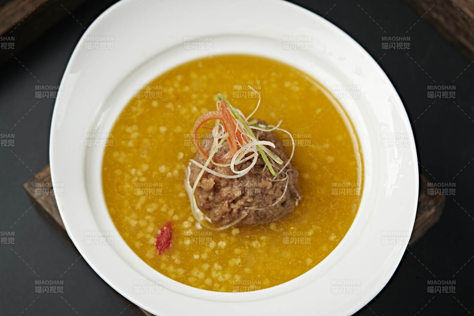 南瓜金米粥燉葵花大斬肉獅子頭肉丸子