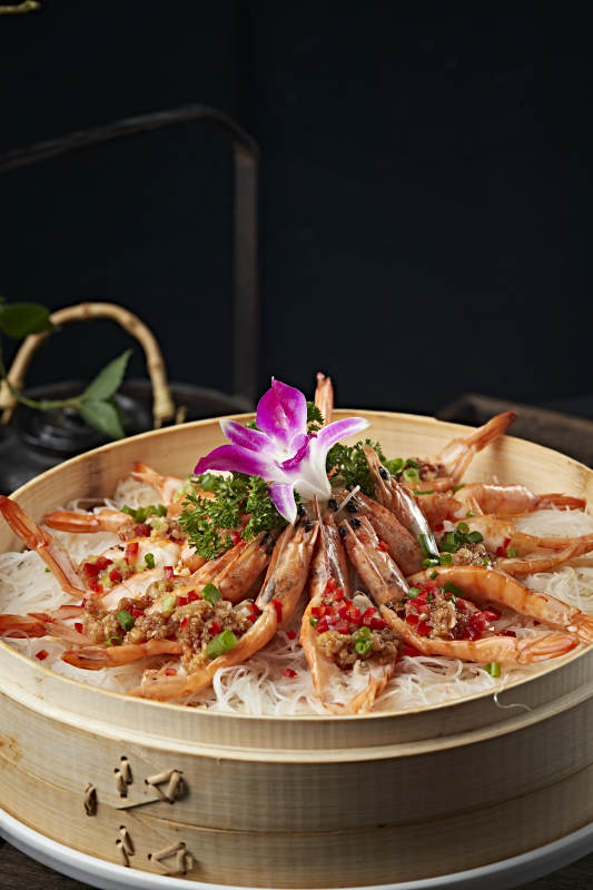 蒜蓉粉丝蒸开背大虾