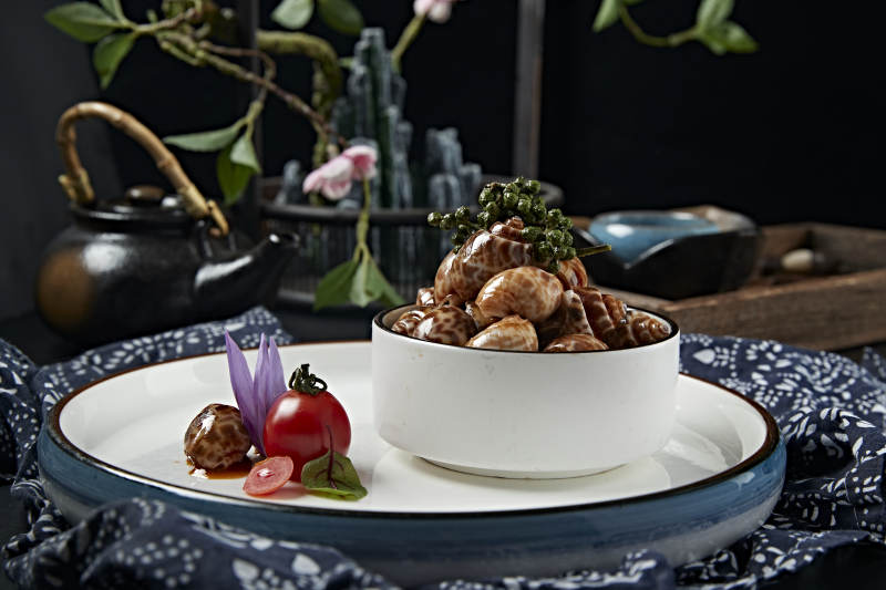 藤椒撈汁小海鮮腌花螺