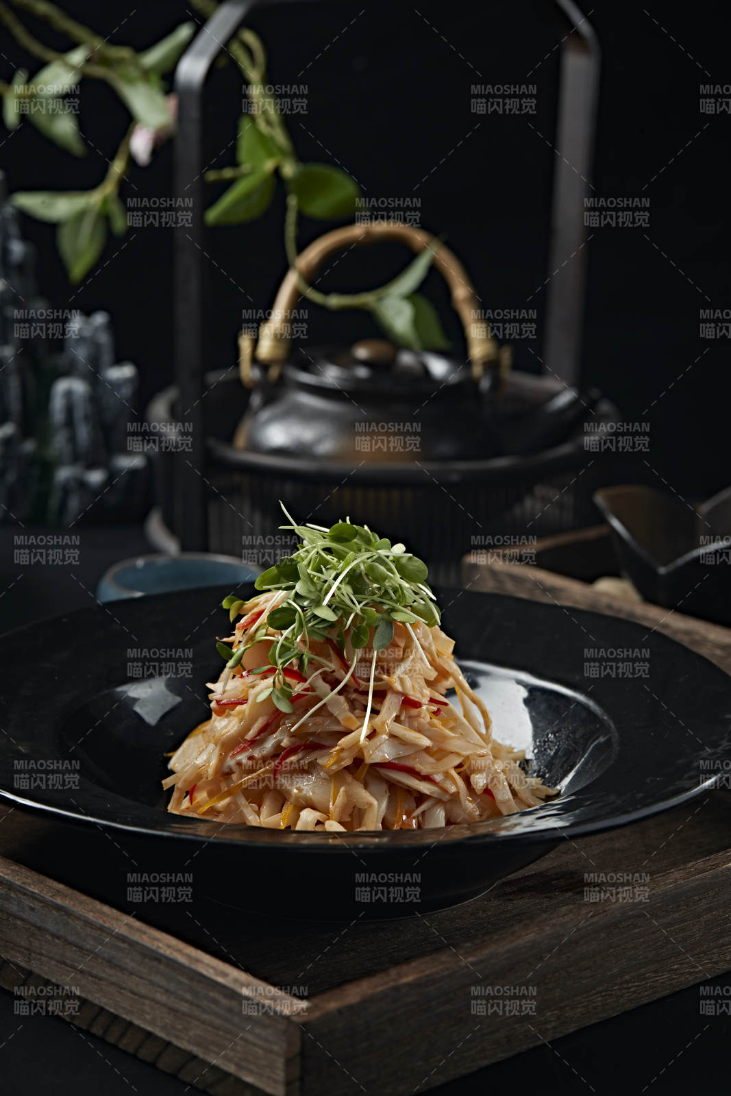 涼拌彩椒豆苗春筍絲