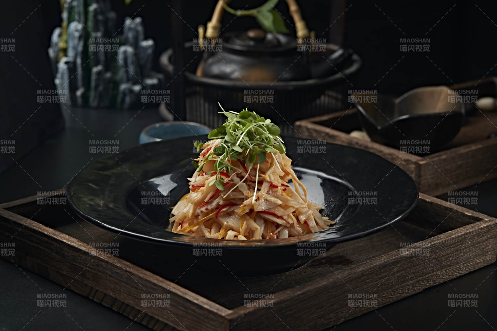 涼拌彩椒豆苗春筍絲