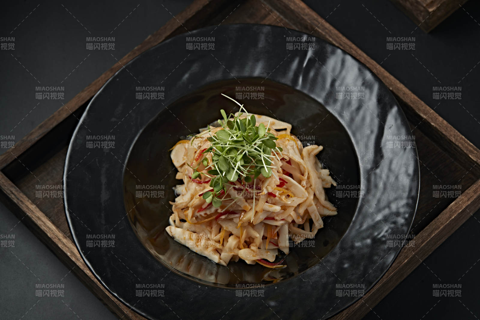 涼拌彩椒豆苗春筍絲