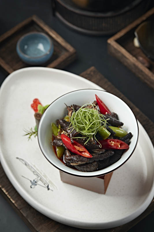 醋腌青红椒乌鸡凤爪