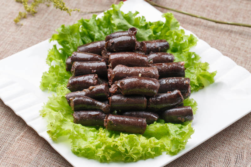 水煮蒜香羊肉血肠