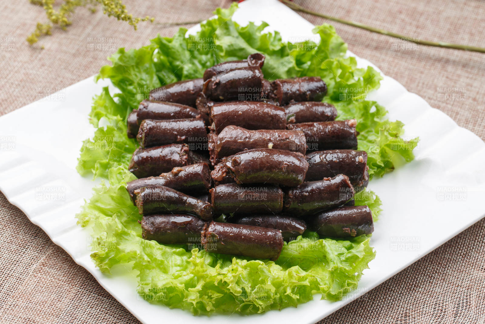 水煮蒜香羊肉血腸