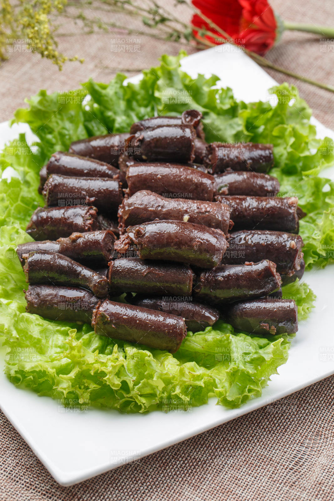 水煮蒜香羊肉血肠