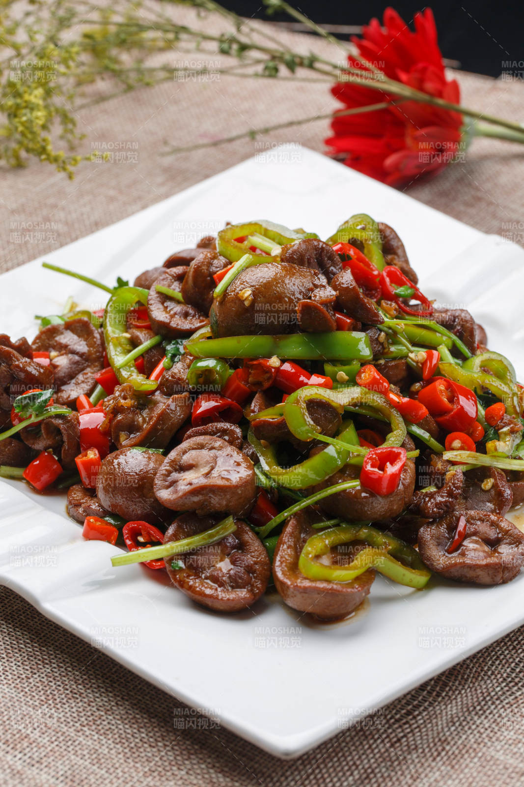 水煮蒜香羊肉血腸