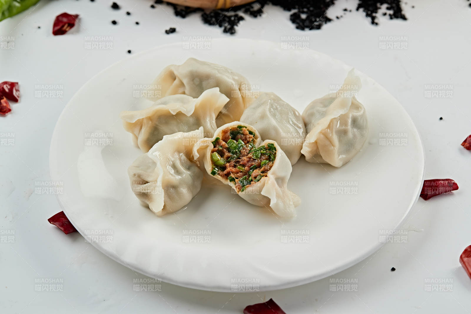 手工鮮豬肉韭菜餡餃子