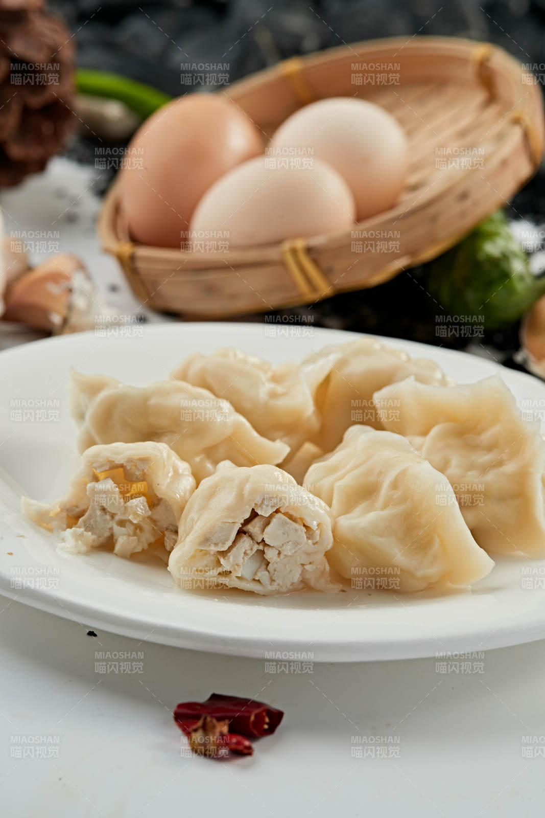 手工豆腐大葱馅饺子