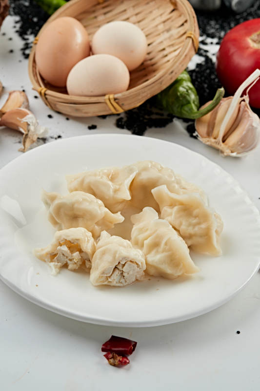 手工豆腐大葱馅饺子