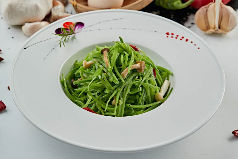 海鮮菇涼拌鮮豆角絲