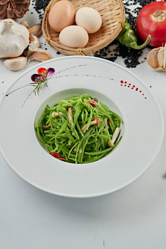 海鮮菇涼拌鮮豆角絲