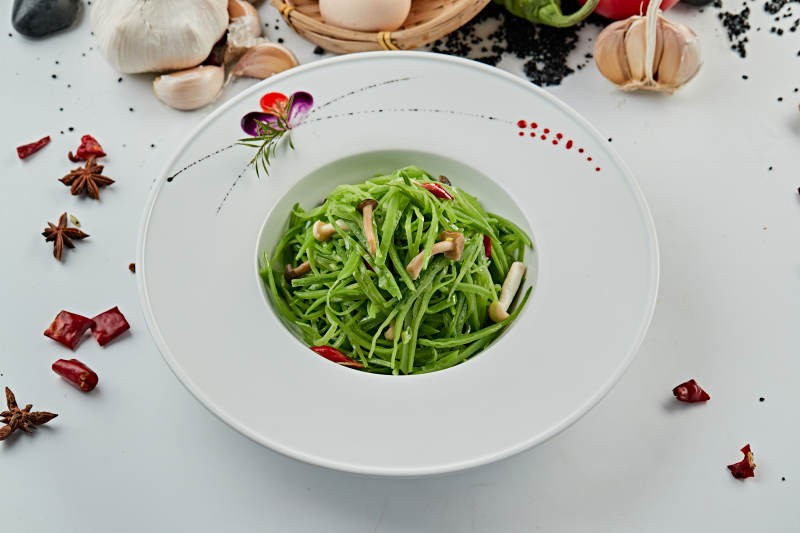 海鮮菇涼拌鮮豆角絲