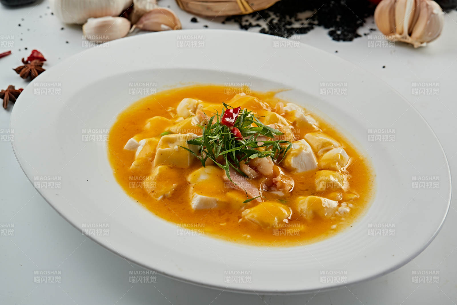 濃湯蟹黃焗日式內脂豆腐