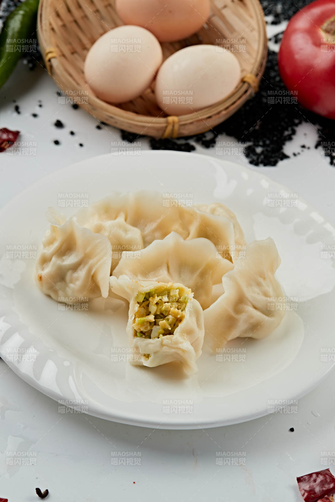 手工素三鮮餡餃子