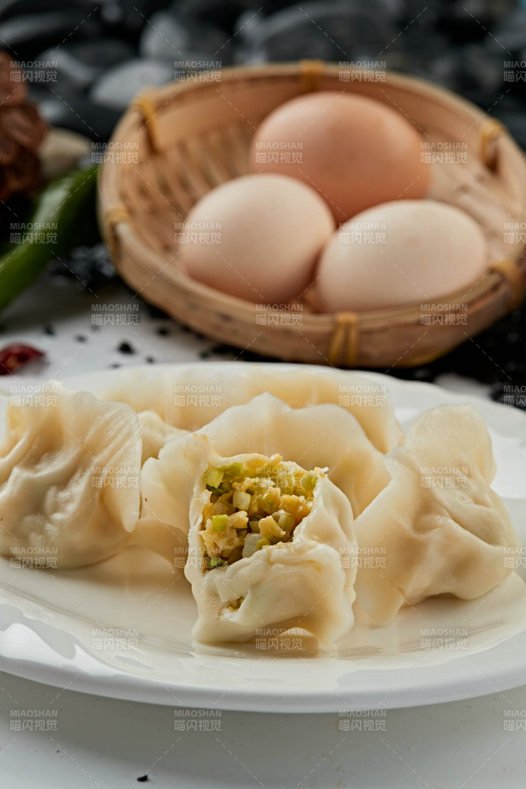 手工素三鮮餡餃子