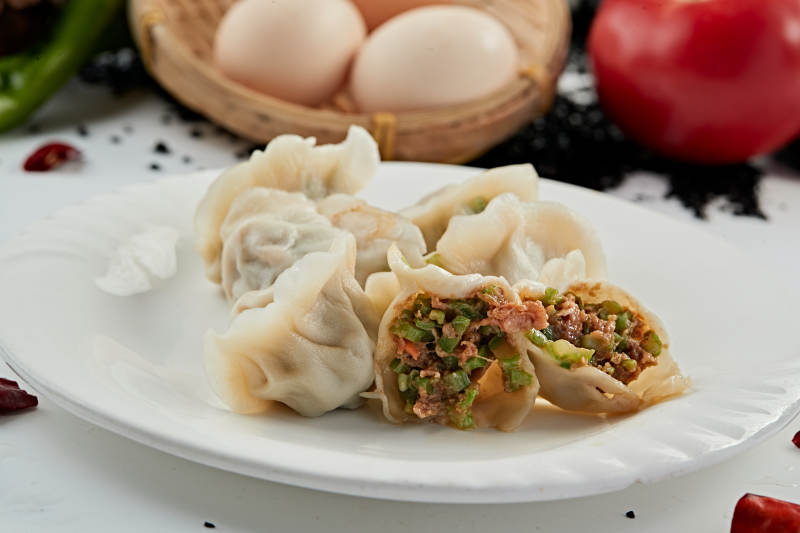 手工鮮豬肉豆角餡餃子