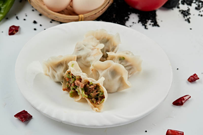 手工鮮豬肉豆角餡餃子