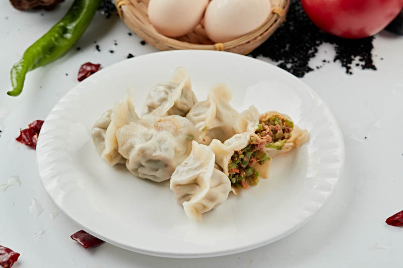 手工鮮豬肉豆角餡餃子